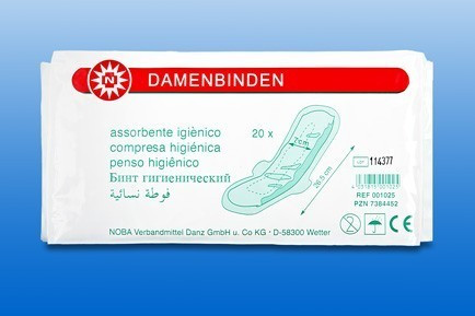 Egészségügyi betét hölgyeknek DAMENBINDE széles