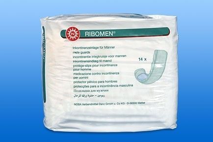 RIBOMEN férfi inkontinencia betét – 15 × 33 cm, 14 db/csomag – termékkép