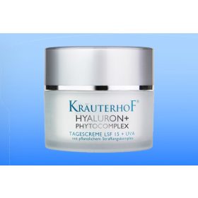   KRÄUTERHOF Hialuron növényi komplex nappali krém SPF 15 + UVA 50 ml
