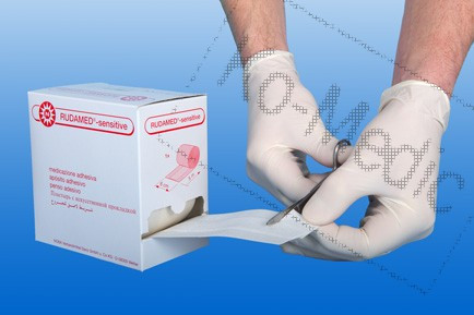 Nemszőtt alapú sebtapasz RUDAMED Sensitive 8 cm