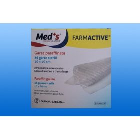 Paraffinnal impregnált kötszer - FARMACTIVE 10x10 cm