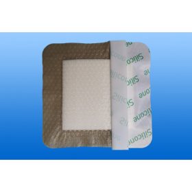   Habszivacs kötszer szilikonos felülettel öntap. - FARMACTIVE 10x10 cm