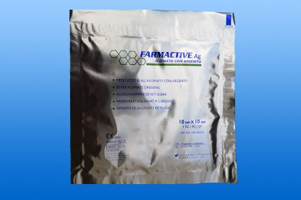 Alginát kötszer ezüsttel - FARMACTIVE 15x15 cm