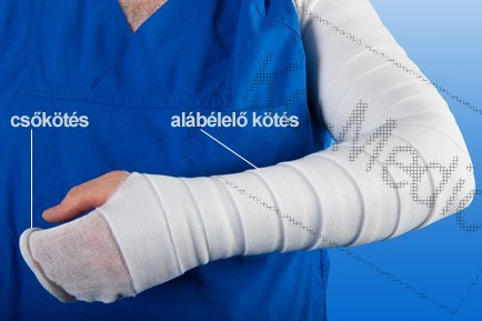 Gipsz alábélelő csőkötszer TRIKOTSCHLAUCHBINDE 15 cm