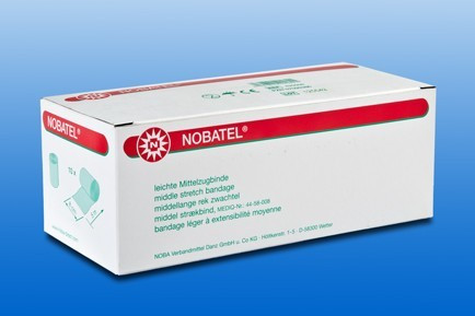Kompressziós pólya NOBATEL 5m x 20 cm, 10 db/doboz