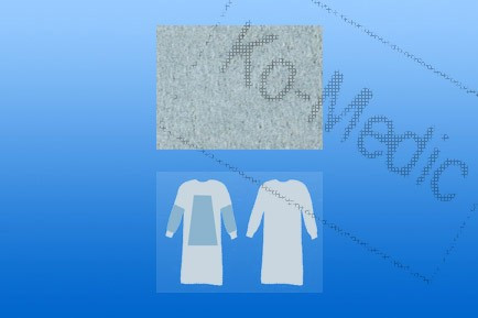 Műtősköpeny NOBADRESS COMFORT megerősített kar, has, XXL