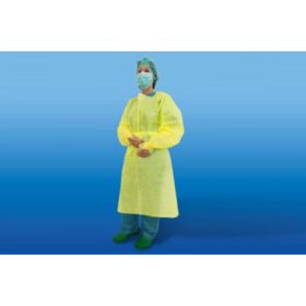   Speciális sürgősségi vizsgáló köpeny Uni méret, sárga, 10db/csomag