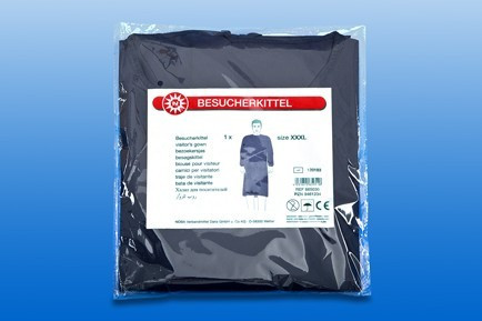 Látogató köpeny BESUCHERKITTEL kék XXL