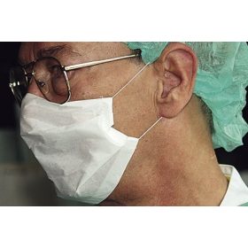 Szájmaszk NOBA OP MASKE gumis, 2 rétegű papír (fehér)