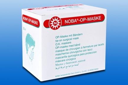 Szájmaszk NOBA OP MASKE megkötős zöld – termékkép
