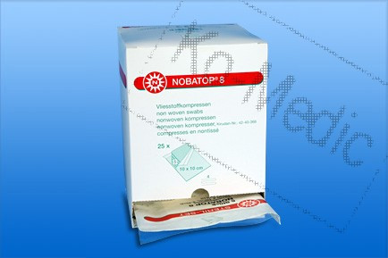 Mull lap, hajtogatott, nemszőtt, steril, 6 réteg, 2 mull/cso, 10x20, 50 cso/do