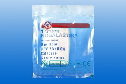 Kompressziós pólya NOBALASTIK steril, 5m x 4 cm, 16 db/doboz