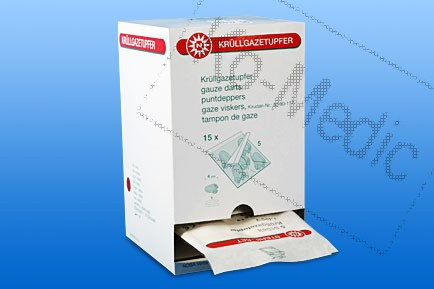 Paprika alakú törlő (steril) 2 rétegű, 5 db paprika/fólia, 10 fólia/dob