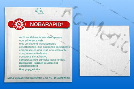 Sebfedő lap NOBARAPID 10x10 cm