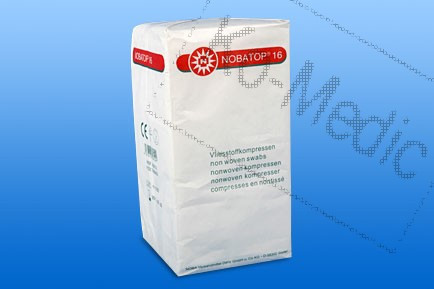 Mull lap, hajtogatott, nemszőtt, nem steril, 4 réteg, 10x10cm, 100mull/cs