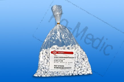 Preparációs törlő rtg. jelölővel (nem steril), 6x6 cm, 1000db/csom