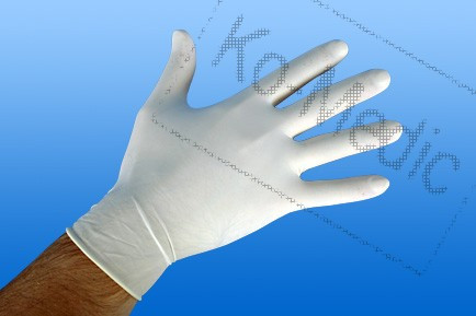 Latex kesztyű steril S