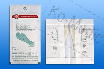 Sebészeti kesztyű NOBAFEEL SENSITIVE, latex, bőrbarát - 6