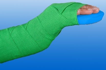 Végtag rögzítő sín, 80 x 8 cm